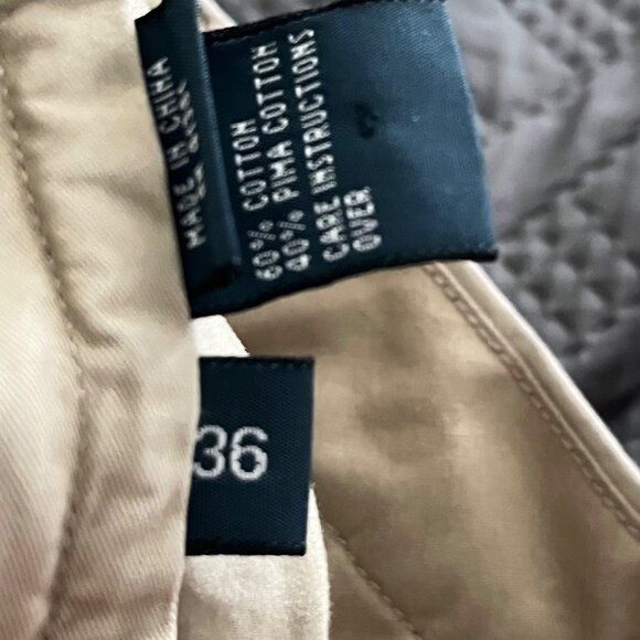 Polo By Ralph Lauren Classic Khaki Cotton Chino Shorts Preppy Summer Staple - Picture 8 of 8